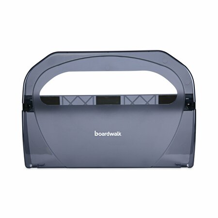 BOARDWALK Toilet Seat Cover Dispenser, Plastic, 17.75x3.125x11.75, Smoke Black TS510SBBW